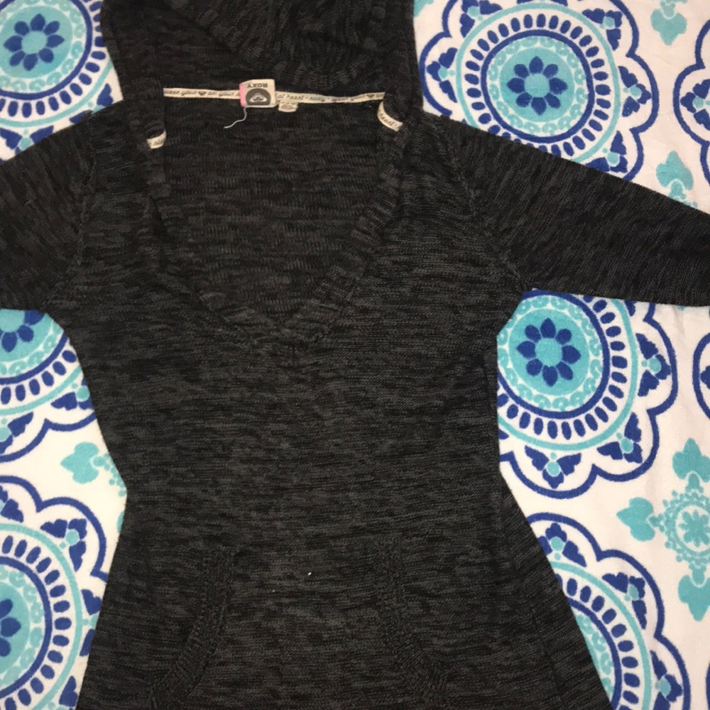 Black Roxy sweater.